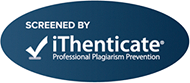 Screened by iThenticate Badge